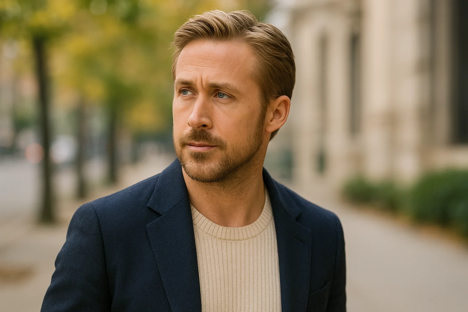 Ryan Gosling portraying a romantic lead symbolizing modern love and emotional storytelling in contemporary cinema